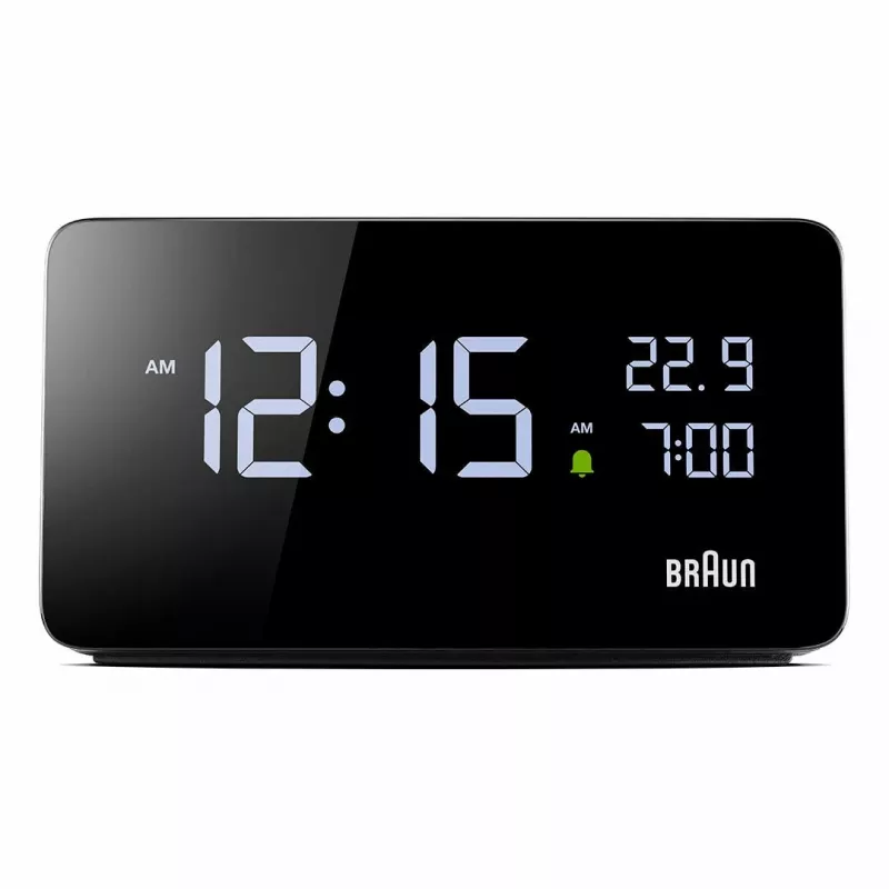 Braun BC20BEU seinä-/pöytäkello digitaalikello suorakaiteen muotoinen musta