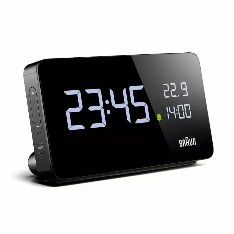 Braun BC20BEU seinä-/pöytäkello digitaalikello suorakaiteen muotoinen musta