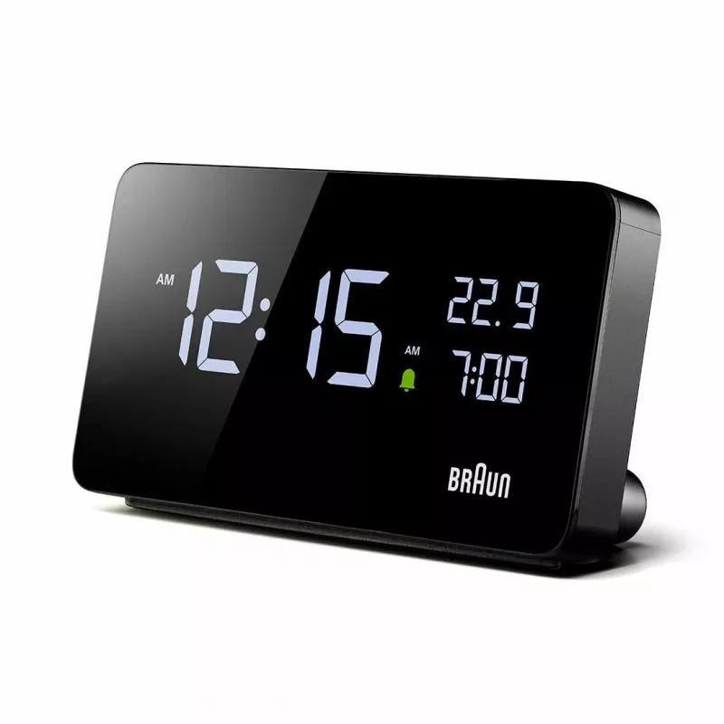 Braun BC20BEU seinä-/pöytäkello digitaalikello suorakaiteen muotoinen musta