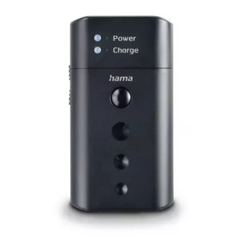 Akkulaturi HAMA 00081390 digitaalikameran akuille — USB, Li-Ion- ja NiMH-yhteensopiva, 5 V tulo