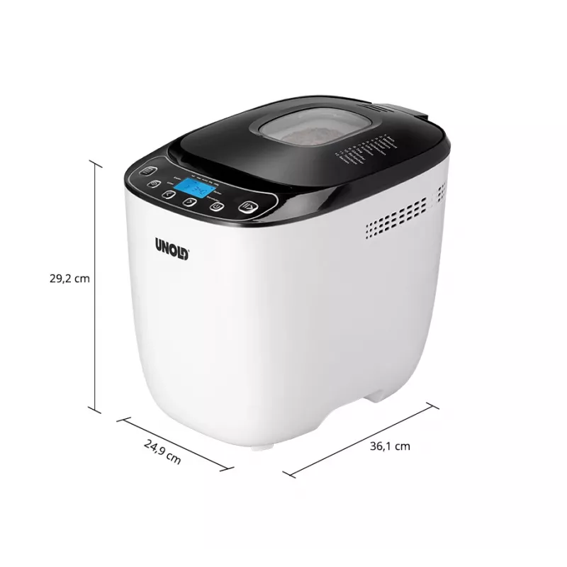 Unold 68010 leipäkone 550 W musta, valkoinen