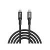 USB4 Gen4x2 C–C-kaapeli EQUIP 2 m, 80 Gbit/s, PD 240 W, 8K@60Hz, musta