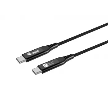 Equip USB 4 ultrahohut C–C-kaapeli, 1,2 m, PD240W, 4K/60Hz, 40 Gbps, musta