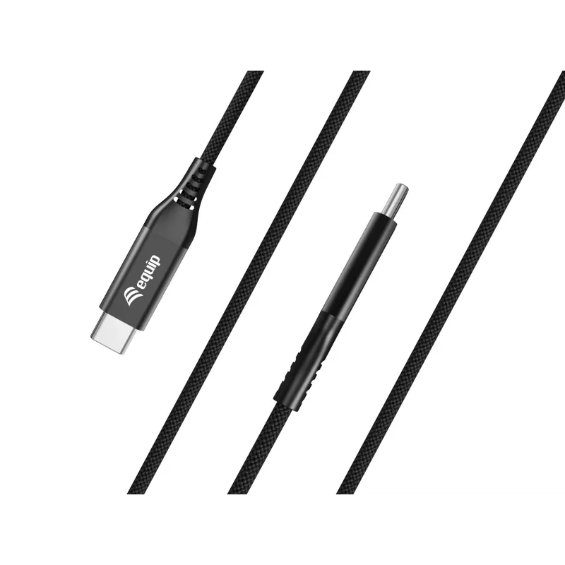 Equip USB 4 ultrahohut C–C-kaapeli, 1,2 m, PD240W, 4K/60Hz, 40 Gbps, musta