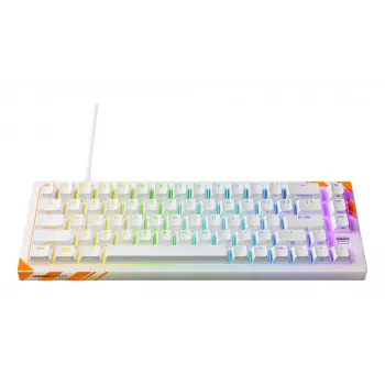 Mekaaninen pelinäppäimistö Cherry K5 Pro TMR Compact 65% QWERTY US, johdollinen USB, RGB, oranssi/valkoinen