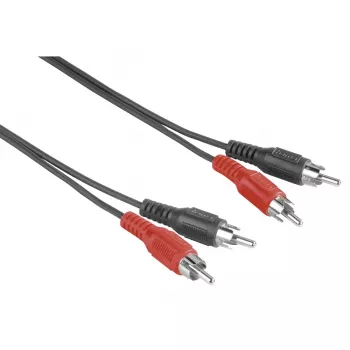 Audiokaapeli Hama 00205086 2,5 m 2x RCA-pistoke musta