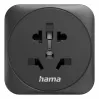 Hama 00223460 verkkopistoke-adapteri tyyppi E/F hybridi yleismalli musta