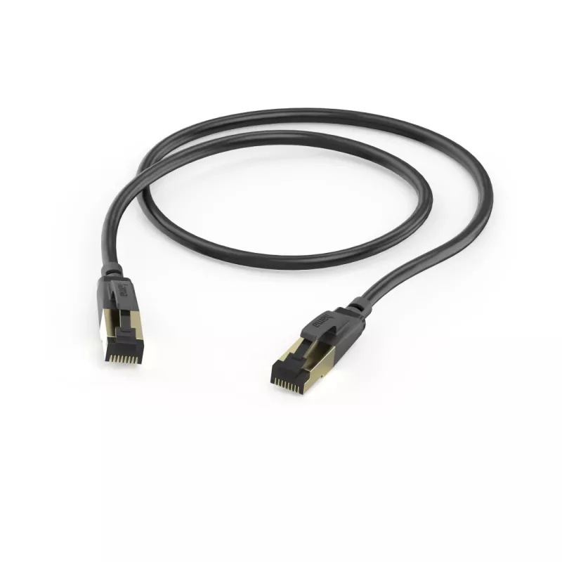 Hama 00202000 verkkokaapeli musta 0,5 m Cat8 S/FTP (S-STP)