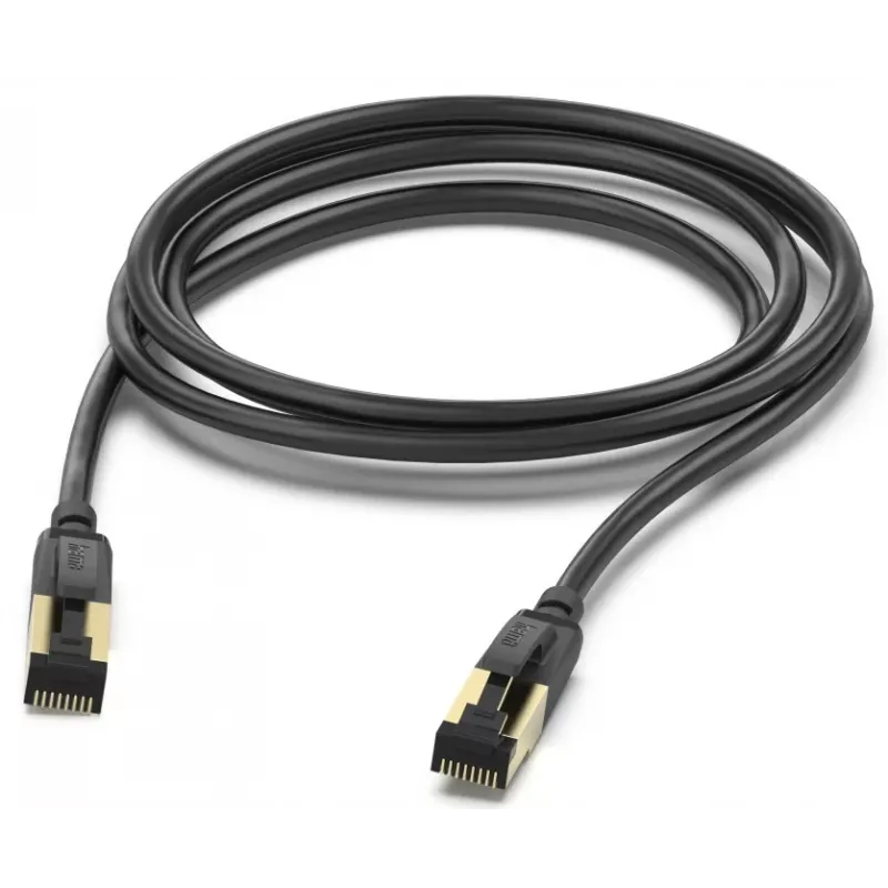 Hama 00202003 verkkokaapeli musta 5 m Cat8 S/FTP (S-STP)