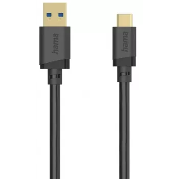Hama 00202005 USB-kaapeli USB 3.2 Gen 1 (3.1 Gen 1) 0,75 m USB A USB C musta