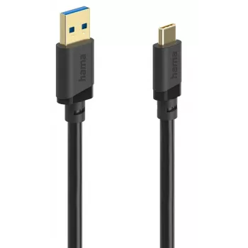 Hama 00202005 USB-kaapeli USB 3.2 Gen 1 (3.1 Gen 1) 0,75 m USB A USB C musta