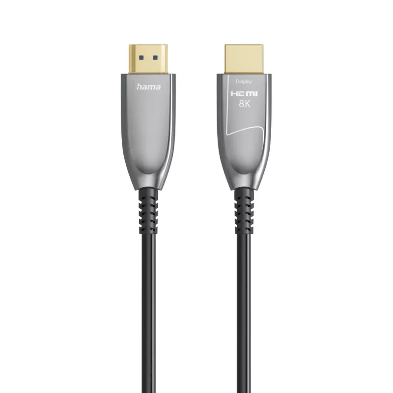 Hama 00202036 HDMI-kaapeli 15 m HDMI Type-A (standardi) musta, harmaa, hopea