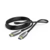 Hama 00202036 HDMI-kaapeli 15 m HDMI Type-A (standardi) musta, harmaa, hopea