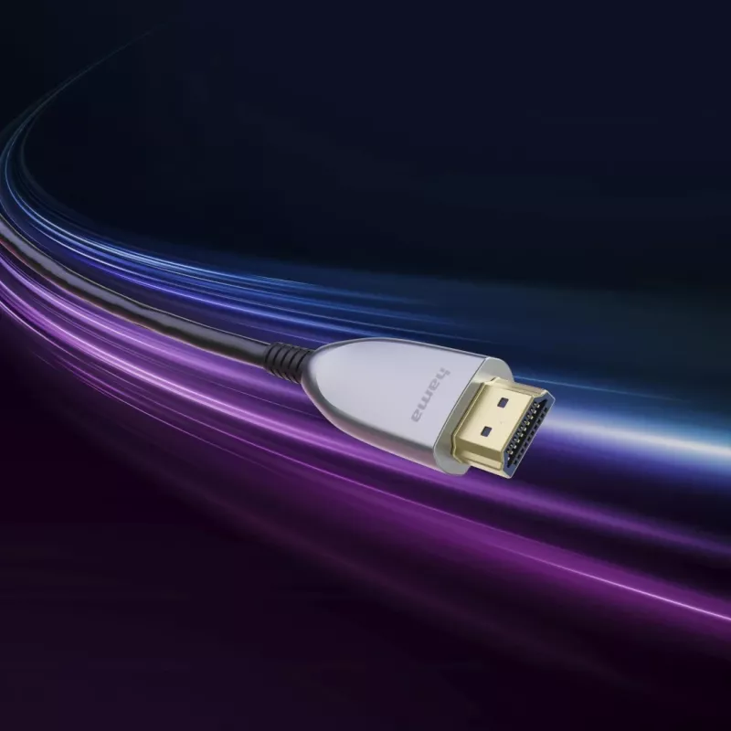 Hama 00202036 HDMI-kaapeli 15 m HDMI Type-A (standardi) musta, harmaa, hopea