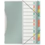 Esselte Colour'Breeze välilehtikansio 12 välilehteä, monivärinen, polypropeeni (PP), 266 mm, 20 mm, 370 g, 1 kpl