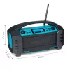 MEDION LIFE E66050 työmaaradio analoginen ja digitaalinen musta, sininen