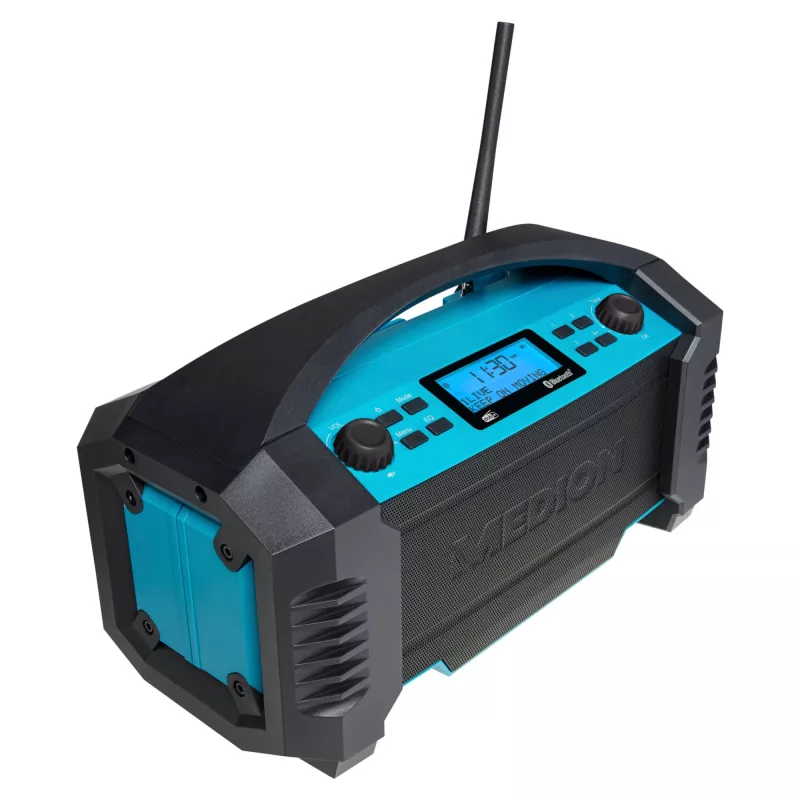 MEDION LIFE E66050 työmaaradio analoginen ja digitaalinen musta, sininen