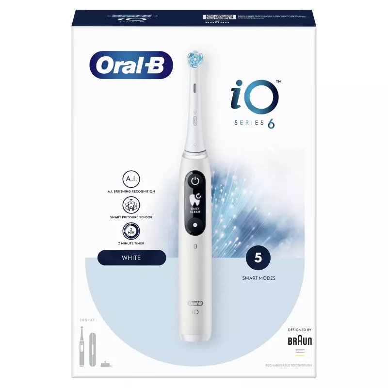 Oral-B iO 80351523 sähköhammasharja aikuisten värähtelevä hammasharja musta, sininen