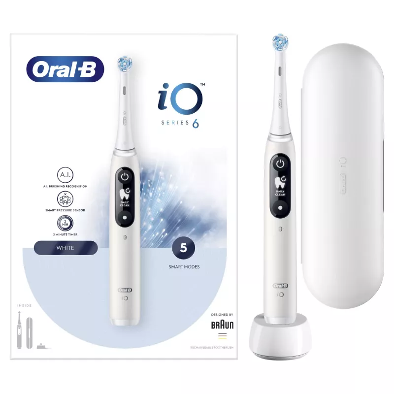 Oral-B iO 80351523 sähköhammasharja aikuisten värähtelevä hammasharja musta, sininen