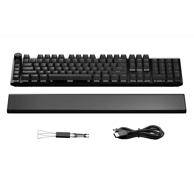 be quiet Light Mount Silent Tactile FR ISO näppäimistö pelaaminen USB AZERTY ranska musta