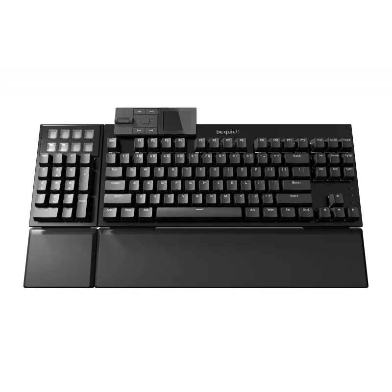 be quiet Dark Mount Silent Linear FR ISO näppäimistö pelaaminen USB AZERTY ranska musta