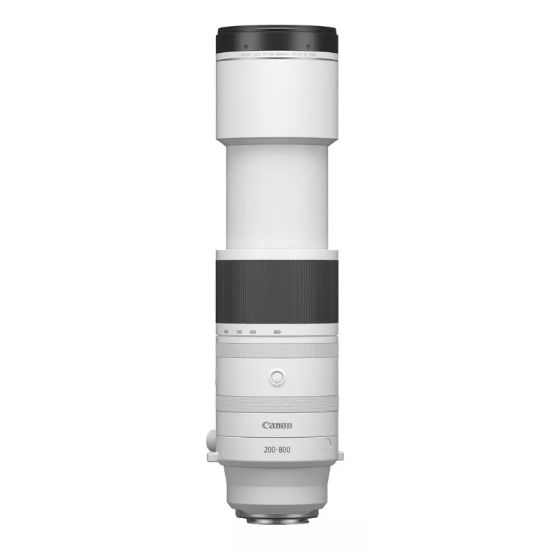 Canon RF 200-800 mm F6.3-9 IS USM teleobjektiivi, musta/valkoinen