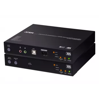 KVM-jatko ATEN True 4K DP/HDMI Optical KVM 300m – lähetin ja vastaanotin, DisplayPort/HDMI, USB, 300 m