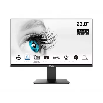 MSI PRO MP2412DE näyttö 60,5 cm (23,8 tuumaa) 1920 x 1080 pikseliä Full HD LCD musta (kunnostettu)