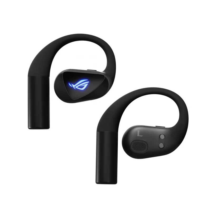 kuulokemikrofoni ASUS ROG Cetra Open Wireless TWS Bluetooth korvakoukku musta, 20–20000 Hz, 116 g