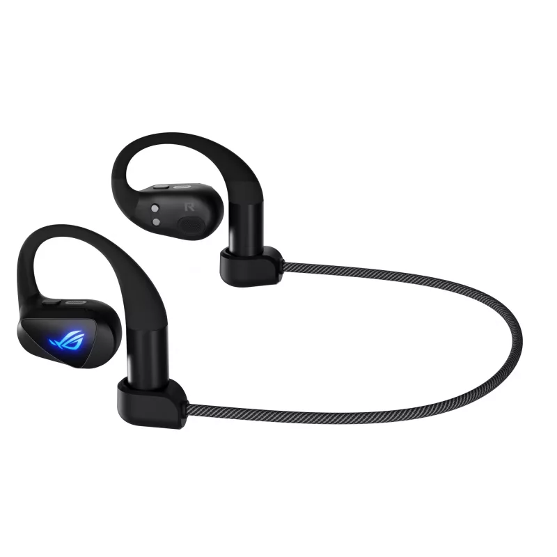 kuulokemikrofoni ASUS ROG Cetra Open Wireless TWS Bluetooth korvakoukku musta, 20–20000 Hz, 116 g