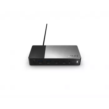 MSI USB-C-telakointiasema Gen 2 USB 3.2 Gen 2 (3.1 Gen 2) Type-C, musta