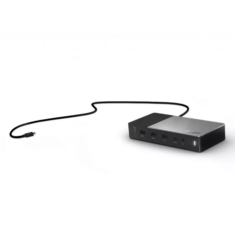 MSI USB-C-telakointiasema Gen 2 USB 3.2 Gen 2 (3.1 Gen 2) Type-C, musta