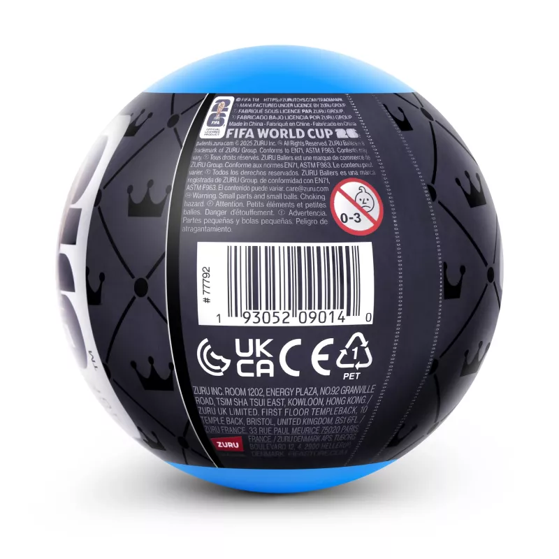 ZURU FIFA WORLD CUP 2026™ Ballers Series 1, 3 vuotta, FIFA, musta