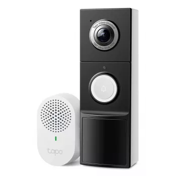 TP-Link Tapo -ovikello-kamera 1 × D235, 1 × D100C, musta, valkoinen, IP66, 130°, IR, seinä, CE, RoHS, RCM, R-NZ, FCC, EAC, Triman, UKCA