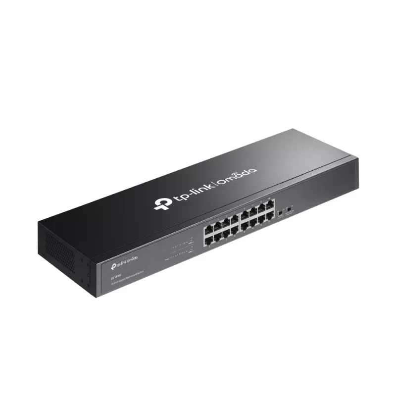 TP-Link Omada DS1016G -verkkokytkin hallitsematon Gigabit Ethernet (10/100/1000) 1U, musta