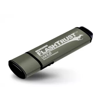 Kanguru FlashTrust™ USB 3.0 16 GB | turvallinen USB-muistitikku | turvallinen laiteohjelmisto | fyysinen kirjoitussuojakytkin | suojaus BadUSB:ta vastaan | täyttää NIST-vaatimukset käyttöönotolle