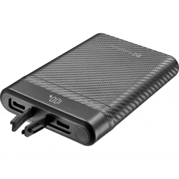 Sandberg Survivor Nano Powerbank 10000, 10000 mAh, litiumioni (Li-Ion), 3,7 V, 20 W, musta