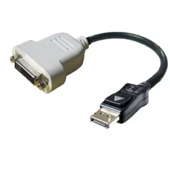 DisplayPort-DVI-D-kaapeli DELL 023NVR 0,23 m musta valkoinen