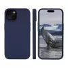 dbramante1928 Monaco silikonikuori MagSafe-yhteensopiva iPhone 15 Pacific Blue