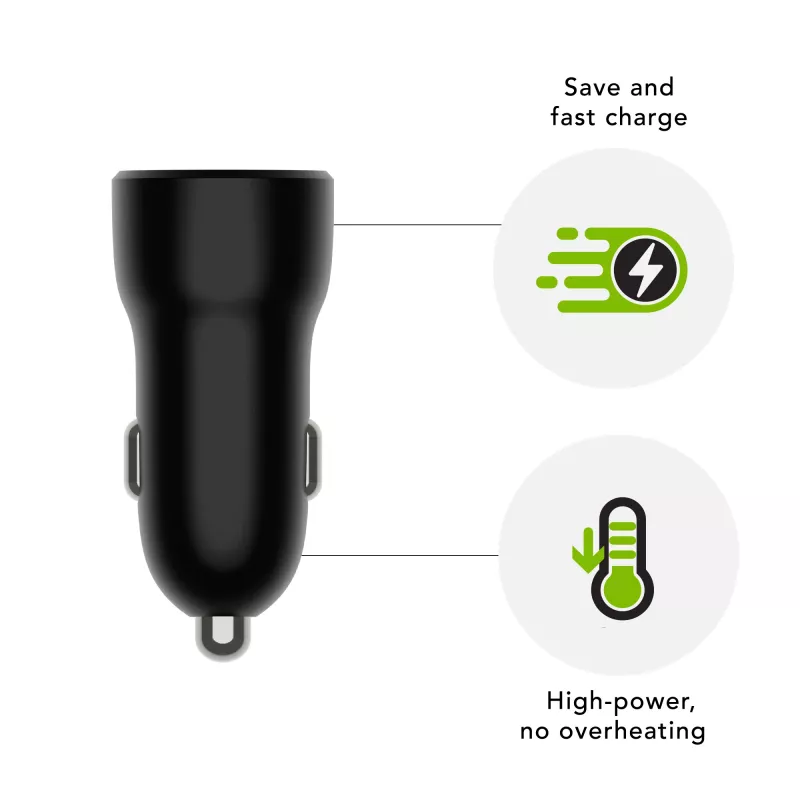 dbramante1928 re-charge - autolaturi USB-C 30W - BLK, auto, savukkeensytytin, musta