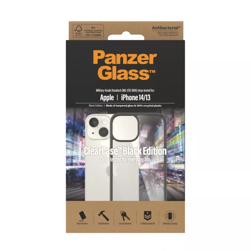 PanzerGlass ® ClearCase läpinäkyvä iPhone 14 | 13