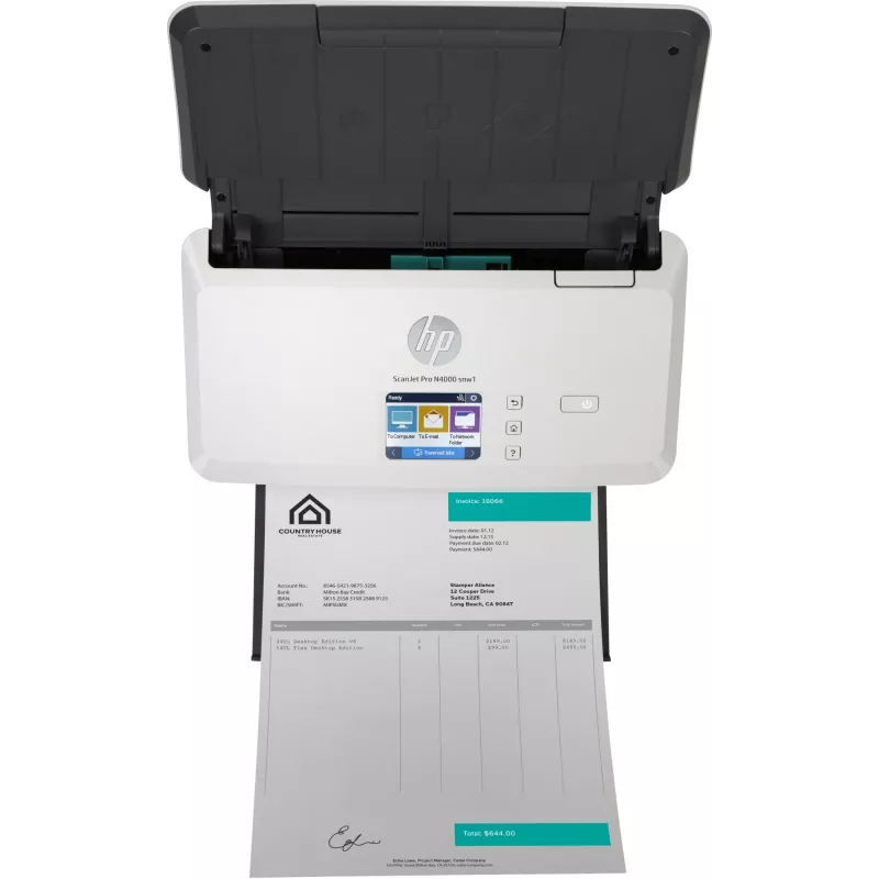 HP ScanJet Pro N4000 snw1 arkinsyöttöskanneri 600 x 600 DPI