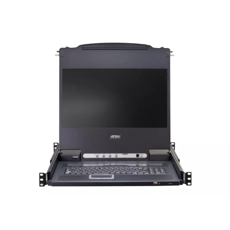 KVM-kytkin ATEN CL5708M räkkiasennus musta 1U 17 tuuman LCD CL5708M-CH