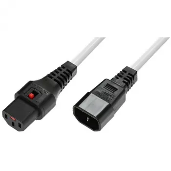 Power-Lock-kaapeli MicroConnect MC-C13C14LOCK-2MW — IEC C13 C14, 2 m, lukitusliitin