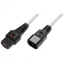 Power-Lock-kaapeli MicroConnect MC-C13C14LOCK-2MW — IEC C13 C14, 2 m, lukitusliitin