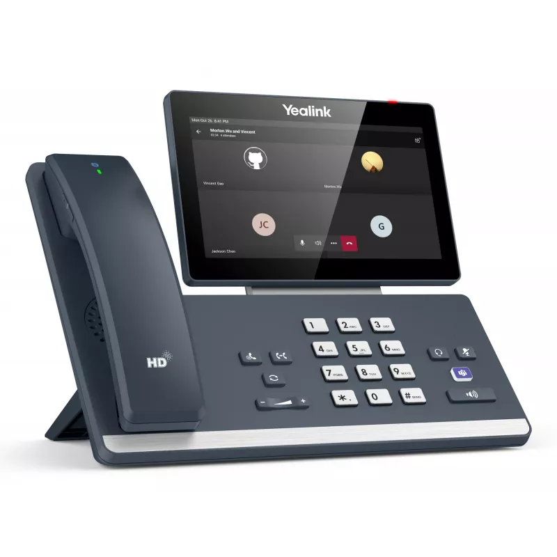 IP-pöytäpuhelin Yealink MP58‑WH E2 Teams 7 tuuman kosketusnäyttö, HD-ääni, Microsoft Teams
