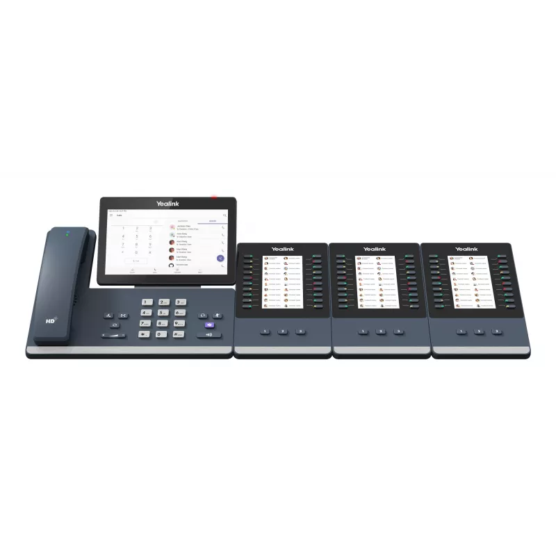 IP-pöytäpuhelin Yealink MP58‑WH E2 Teams 7 tuuman kosketusnäyttö, HD-ääni, Microsoft Teams