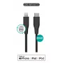 Lightning-USB-C-kaapeli eSTUFF ES602180 — 1 m, musta, MFi-sertifioitu, RoHS