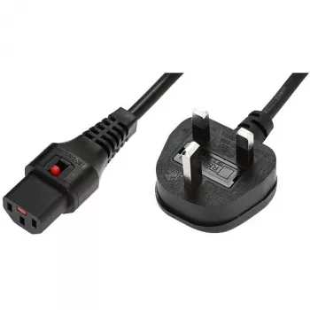 Virtajohto MicroConnect UK tyyppi G IEC C13 pistoke – virtajohto tietokoneille ja oheislaitteille