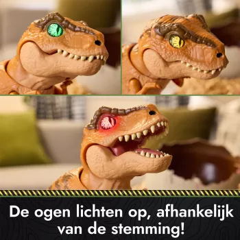 Jurassic World Primal Hatch -interaktiivinen leludinosaurus & muna, kuoriuta & kouluta oma vauvadino yli 100 äänellä & reaktiolla, lastenlelu pojille & tytöille 5-vuotiaasta